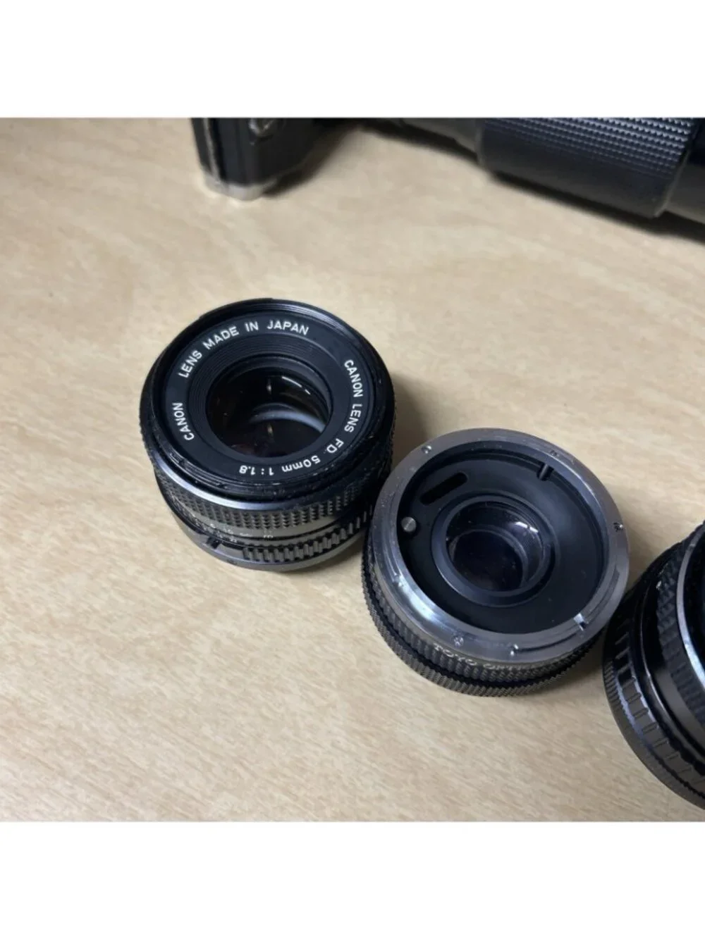 Canon AE-1 Program (35mm) Film Camera Untested Multiple Lenses 70-210